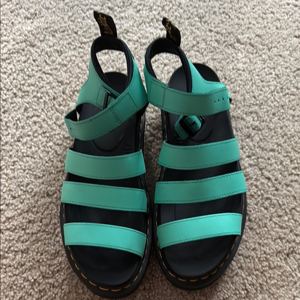 Dr. Martens Green Sandals with Minimalist Design